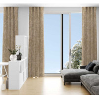 Dekorační závěs LOOM Natural - 140x280 cm - hnědý
