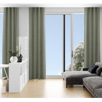 Dekorační závěs LOOM Natural - 140x280 cm - zelený
