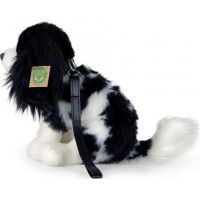 Rappa Plyšový pes Kavalier s vodítkem 27 cm ECO-FRIENDLY