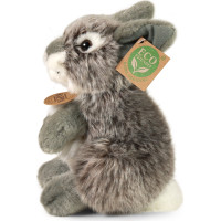 Rappa Plyšový zajíc šedý sedící 20 cm ECO-FRIENDLY