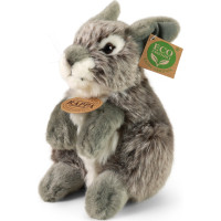 Rappa Plyšový zajíc šedý sedící 20 cm ECO-FRIENDLY