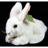 Rappa Plyšový králík bílý 18 cm ECO-FRIENDLY