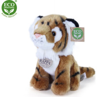 Rappa Plyšový tygr sedící 18 cm ECO-FRIENDLY