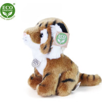 Rappa Plyšový tygr sedící 18 cm ECO-FRIENDLY