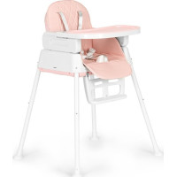 ECOTOYS Jídelní židlička 3v1 růžová