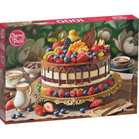 CHERRY PAZZI Puzzle Sladké potěšení - dort 1000 dílků