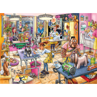 JUMBO Puzzle WASGIJ Mystery 23: Psí salón 1000 dílků