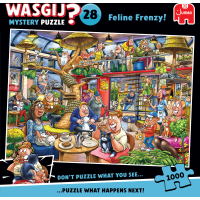 JUMBO Puzzle WASGIJ Mystery 28: Kočičí šílenství 1000 dílků