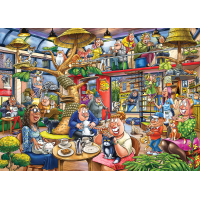 JUMBO Puzzle WASGIJ Mystery 28: Kočičí šílenství 1000 dílků