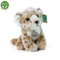 Rappa Plyšový gepard sedící 18 cm ECO-FRIENDLY
