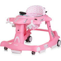 CHIPOLINO Chodítko interaktivní Airplane 3v1 Pink