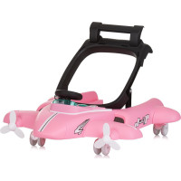 CHIPOLINO Chodítko interaktivní Airplane 3v1 Pink