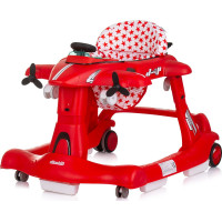 CHIPOLINO Chodítko interaktivní Airplane 3v1 Red