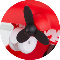 CHIPOLINO Chodítko interaktivní Airplane 3v1 Red