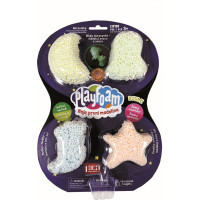 Kuličková modelína PlayFoam: Sada 1+1 (4 barevné+4 svítící)