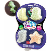 Kuličková modelína PlayFoam: Sada 1+1 (4 barevné+4 svítící)