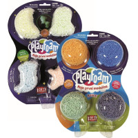 Kuličková modelína PlayFoam: Sada 1+1 (4 barevné+4 svítící)