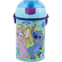 STOR Láhev na pití s popruhem Stitch 450 ml