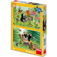 DINO Puzzle Krteček a oslava 2x48 dílků