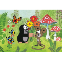 DINO Puzzle Krteček a oslava 2x48 dílků