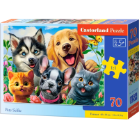 CASTORLAND Puzzle Zvířecí selfie 70 dílků