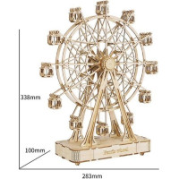 ROBOTIME Rolife 3D dřevěné puzzle Ruské kolo (hrací skříňka) 278 dílků