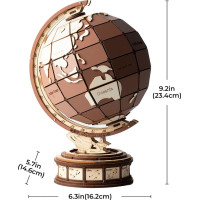 ROBOTIME Rolife 3D dřevěné puzzle Globus 277 dílků