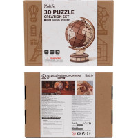 ROBOTIME Rolife 3D dřevěné puzzle Globus 277 dílků