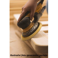 Dětská patrová postel z masivu borovice ŠIMON s Montessori lůžkem - 190x90 cm - PŘÍRODNÍ BOROVICE