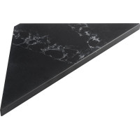 Sapho ABELINE rohová police rockstone 250x250mm, black attica AE250-0598
