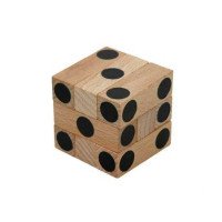 Dřevěný hlavolam kostka Cube
