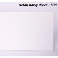 Dětská postel z masivu borovice CALI s přistýlkou a šuplíky - 200x90 cm - BÍLÁ