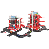 MOCHTOYS Mega garáže - parkovací set se silnicí