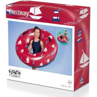 BESTWAY Nafukovací kruh s madly 119cm červený