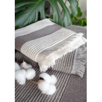 Bavlněný ručník s třásněmi FALA - 50x90 cm - 500g/m2 - ecru