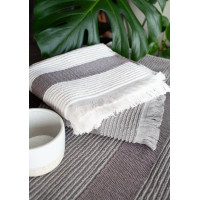 Bavlněný ručník s třásněmi FALA - 50x90 cm - 500g/m2 - ecru