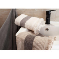 Bavlněný ručník s třásněmi FALA - 70x140 cm - 500g/m2 - ecru