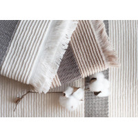 Bavlněný ručník s třásněmi FALA - 70x140 cm - 500g/m2 - ecru