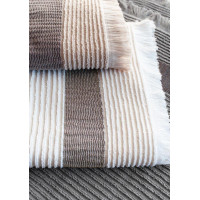 Bavlněný ručník s třásněmi FALA - 70x140 cm - 500g/m2 - ecru
