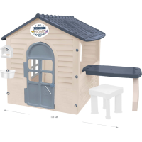 MOCHTOYS Dětský zahradní domeček s piknikovým stolem a židličkou