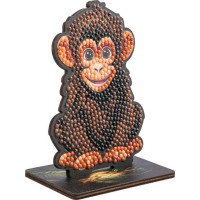 CRYSTAL ART Diamantové malování Jungle: Šimpanz