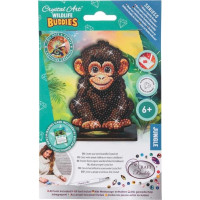 CRYSTAL ART Diamantové malování Jungle: Šimpanz