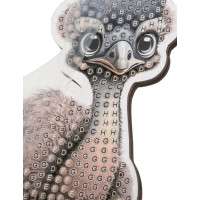 CRYSTAL ART Diamantové malování Na zemi: Emu