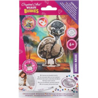 CRYSTAL ART Diamantové malování Na zemi: Emu