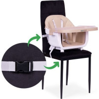 ECOTOYS Jídelní židlička 2v1 Béžová