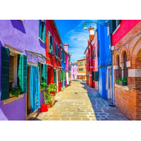 BLUEBIRD Puzzle Barevné domky na ostrově Burano 500 dílků