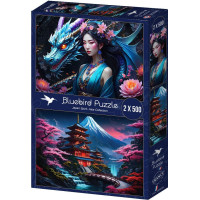 BLUEBIRD Puzzle Duch Japonska 2x500 dílků