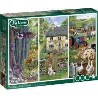FALCON Puzzle Farma Woodland 1000 dílků