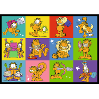 TREFL Puzzle Garfield nemá rád pondělí 4x250 dílků