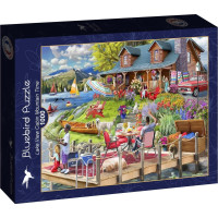 BLUEBIRD Puzzle Horská chata u jezera 1000 dílků